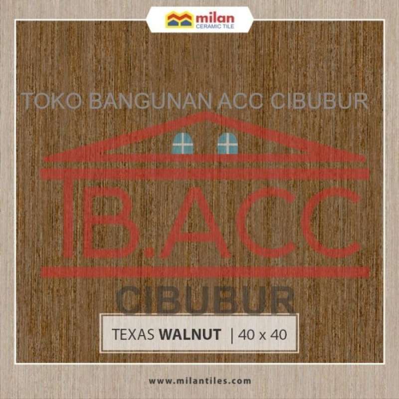 Milan Rio Walnut Jual Keramik Kayu 40x40 Milan Texas Walnut Matt di Seller TB ACC ...
