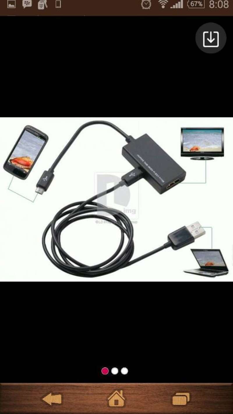Jual Micro USB to HDMI MHL Cable Adapter di Seller RTT Maskurt - Kapuk ...
