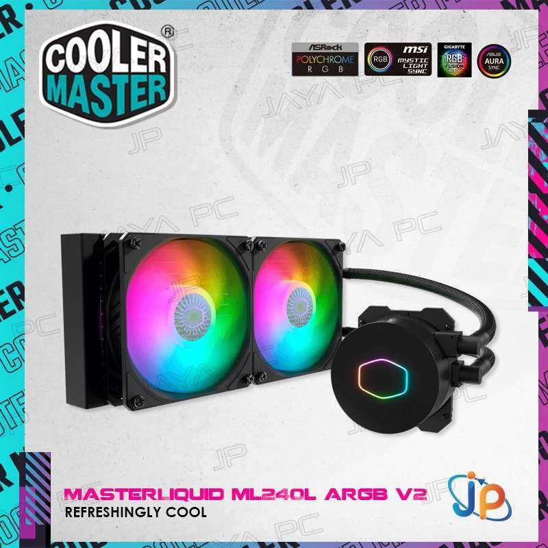 Jual Cooler Master MasterLiquid ML240L V2 ARGB CPU Cooler Liquid Fan