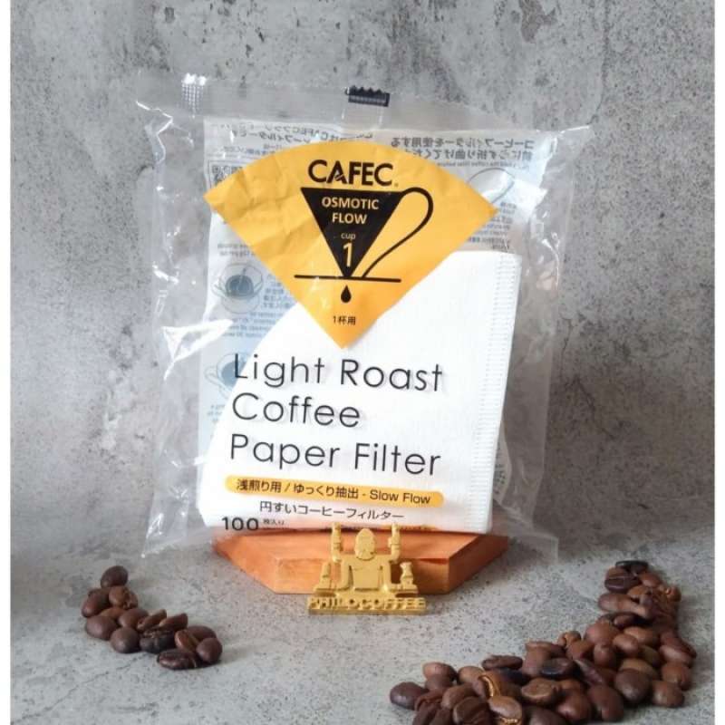 Jual Cafec V60 White Coffee Paper Filter LC1 100s Kertas Kopi Light
