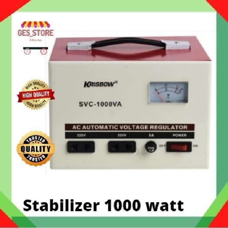 Jual Stabilizer Krisbow Analog 1000 Watt 220 V/Stabilizer Listrik 1000