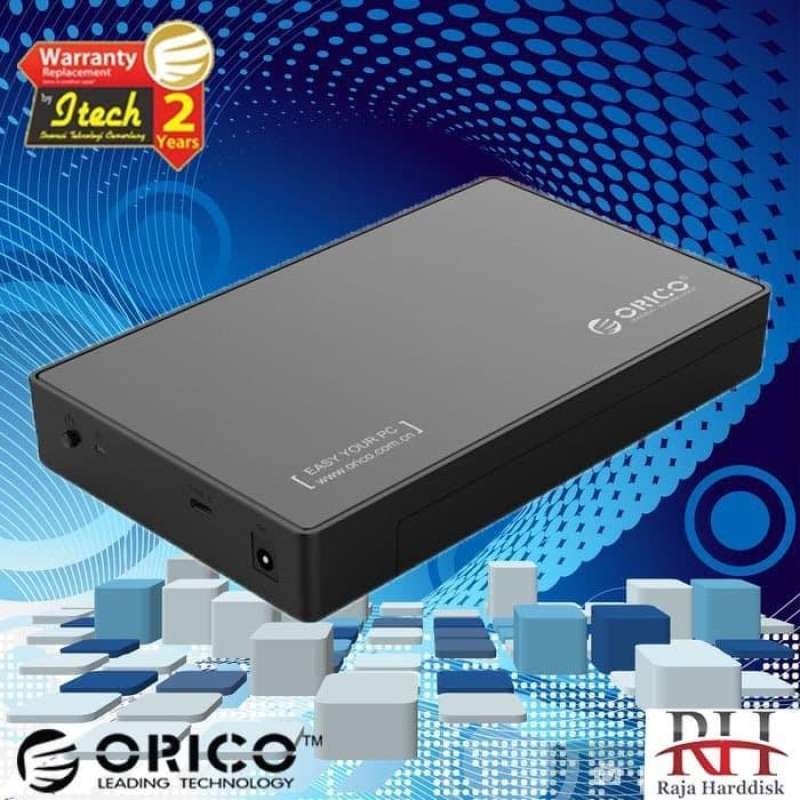 Jual ORICO 3588C3 1Bay 3.5 SATA USB Type C HDD Enclosure di Seller