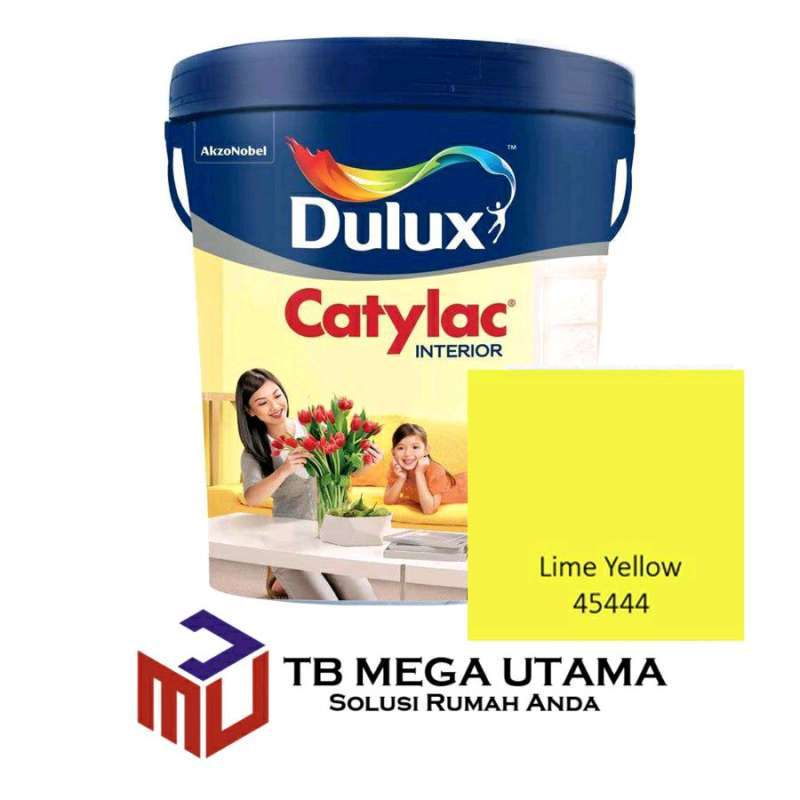 Jual Dulux Catylac Interior Lime Yellow 25 kg Cat Dinding Interior di