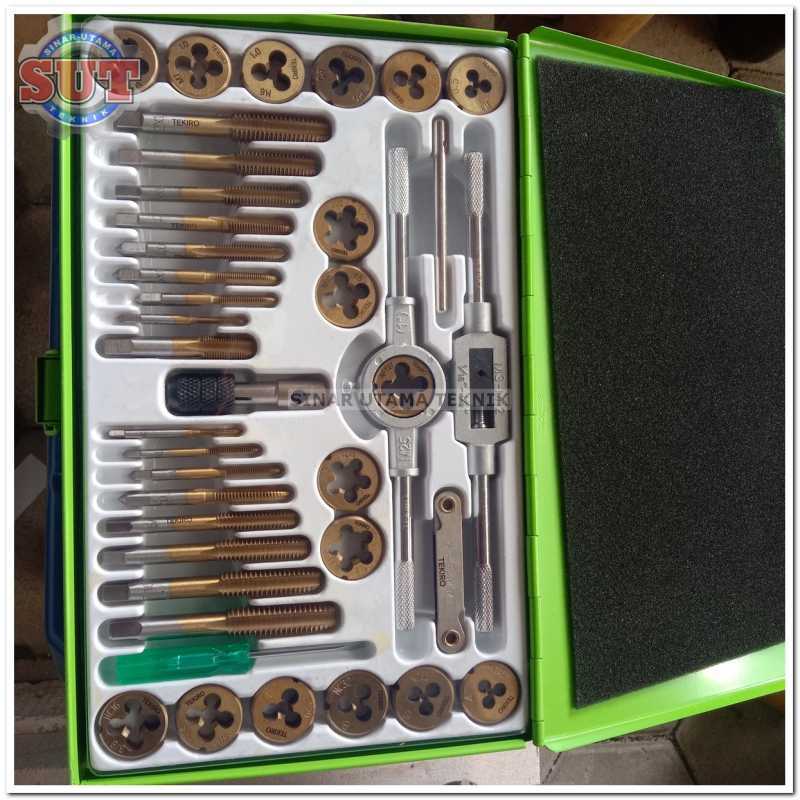Jual TEKIRO Hand Taps And Dies Set 40 Pcs Tap Set dan Snei 40 Pcs
