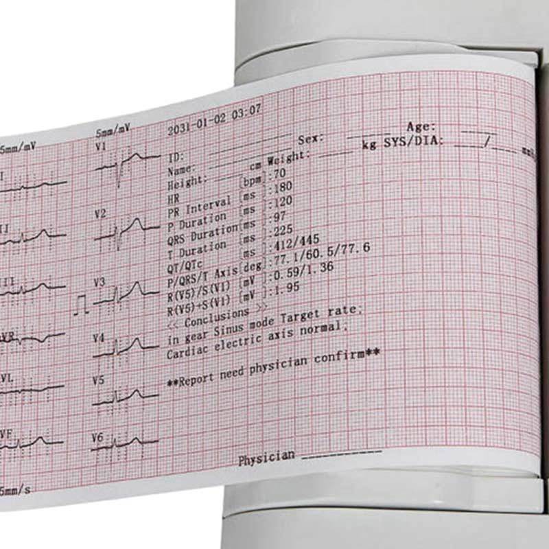 Rotolo Carta Termica ECG CONTEC 600G Griglia Arancione 110x20