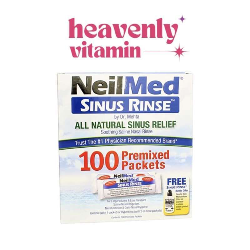 Promo NeilMed Sinus Rinse All Natural Relief 100 Premixed Packets