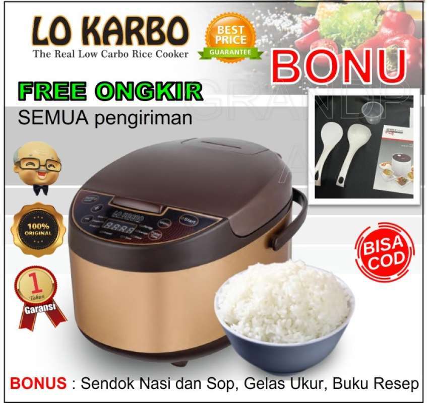 Promo Lo Karbo Rice Cooker, LKRC, Rice Cooker Rendah Kalori Anti