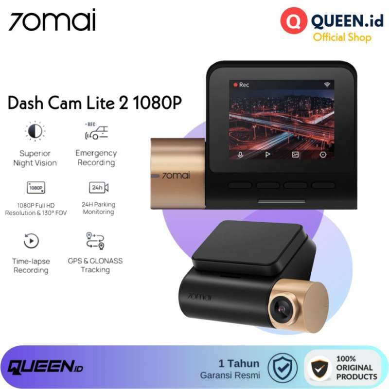 Jual 70MAI Dash Cam Lite2 130° Camera Dash Lite 2 1080P Kamera DVR ...