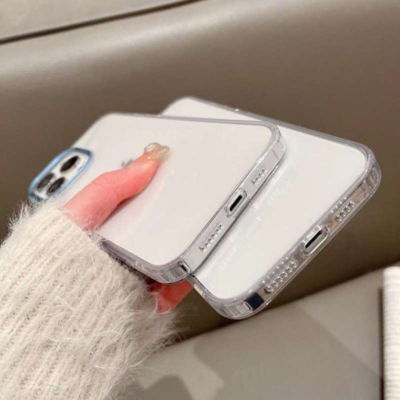 Jual Case Candy clear with frame camera chrome for iphone 11/12/13