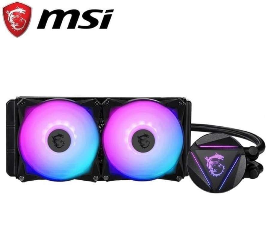 Msi Led Fans Jual Msi Mag Coreliquid 240r Aio Cpu Watercooling 2x120mm Fans Argb Di ...