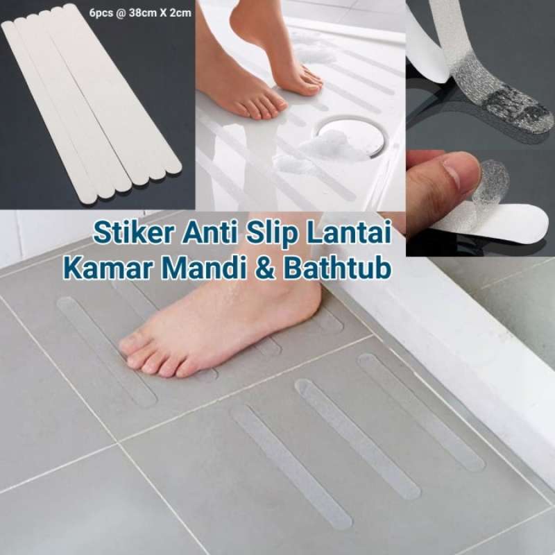 Promo Stiker Anti Slip Lantai Licin Kamar Mandi - Sesuai Foto Diskon 9%