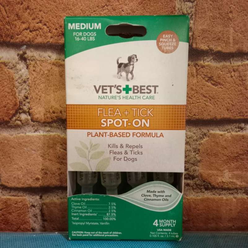 Jual Vet's + Best Flea + Tick Spot On Medium 3.1ml Di Seller Enigma