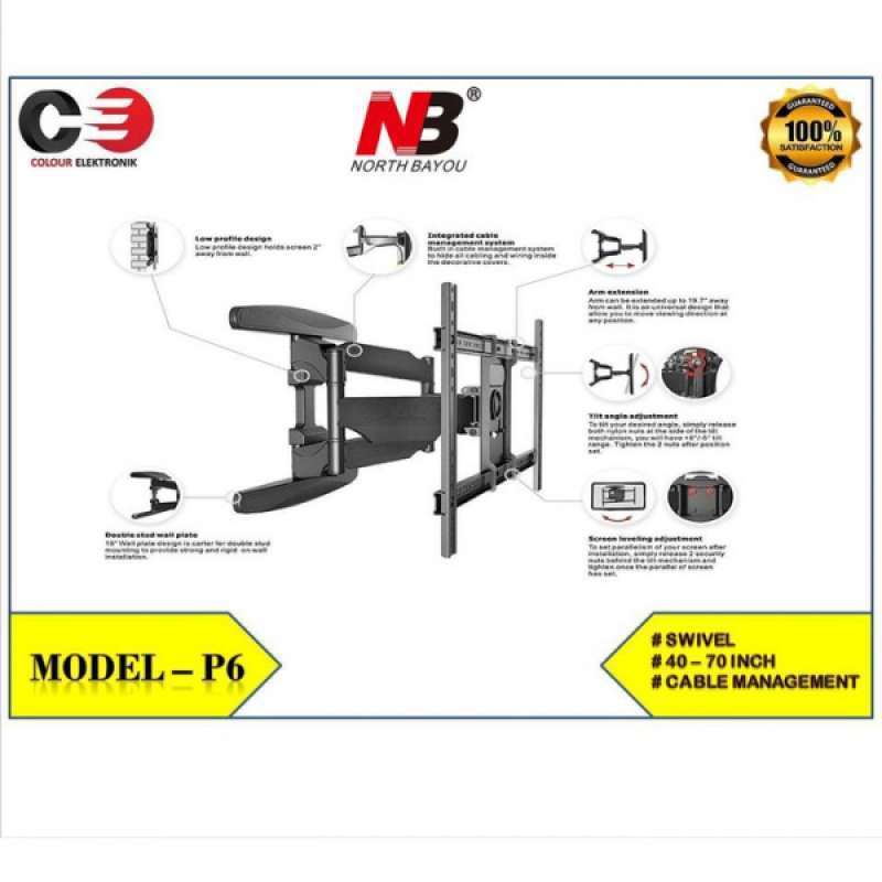 Promo Bracket Swivel Nb P6 40 - 70 - North Bayou P6 - Nbp6 Diskon 15% ...
