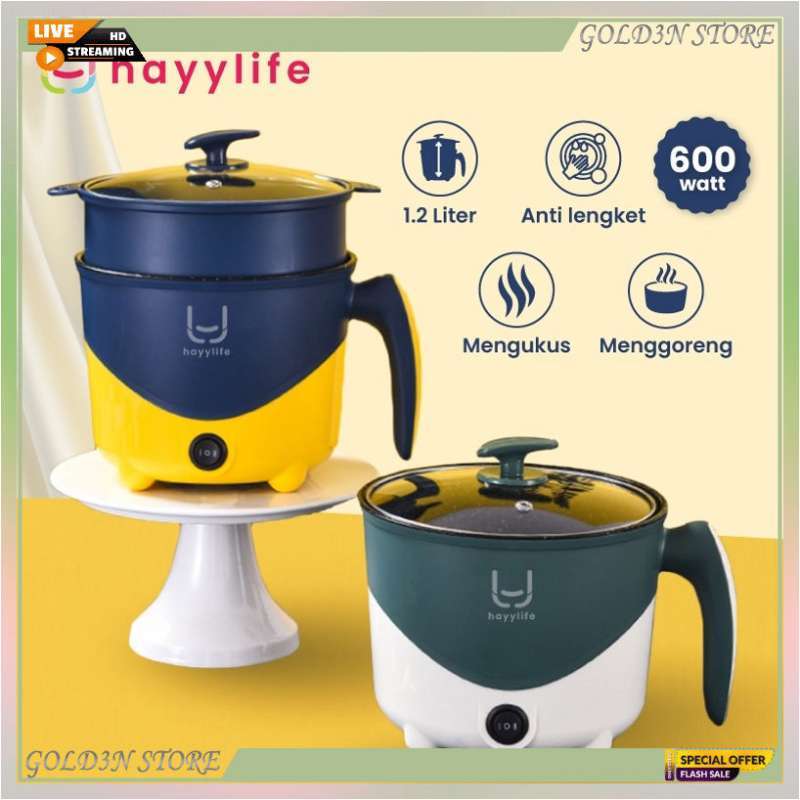 Jual Hayylife Electric Pot Kompor Elektrik Portable Panci Listrik Cocok