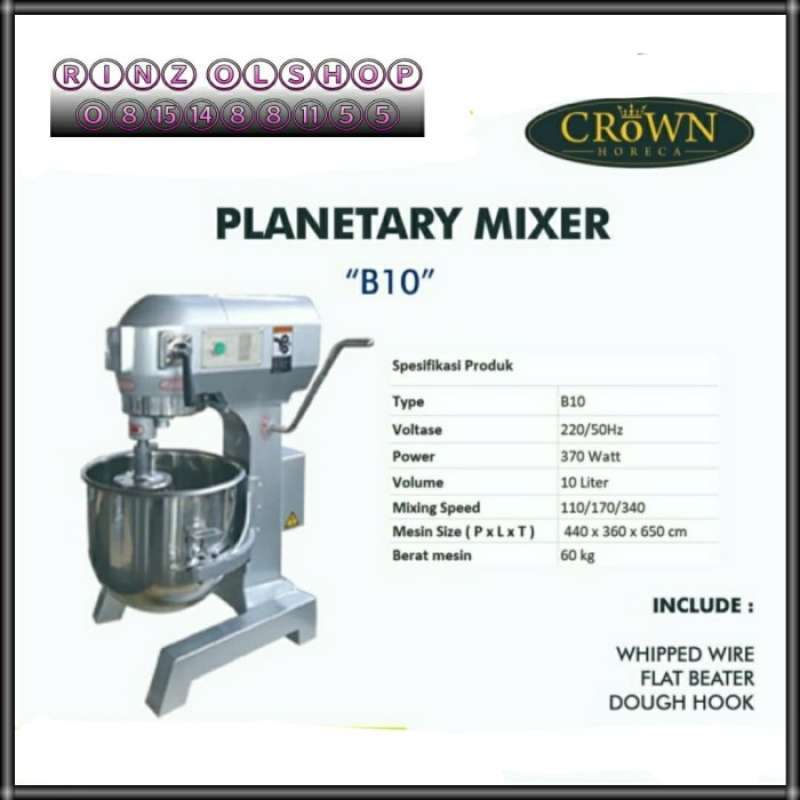 Jual MIXER CROWN HORECA B10 B 10 MESIN PENGADUK ADONAN 10