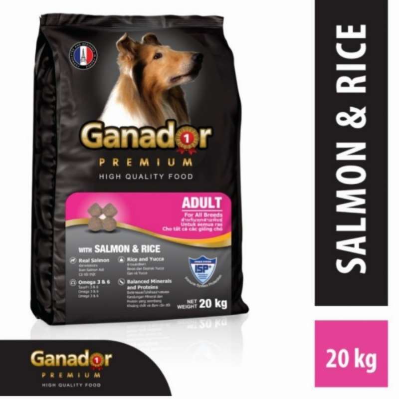 Jual Ganador Adult Salmon & rice 20 kg dog food makanan anjing 20kg di Seller Grand Regency