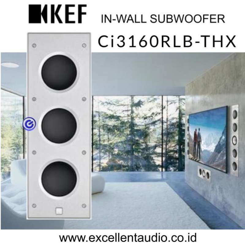 Jual KEF Ci3160 RLB THX Inwall passive subwoofer (harga satuan) di