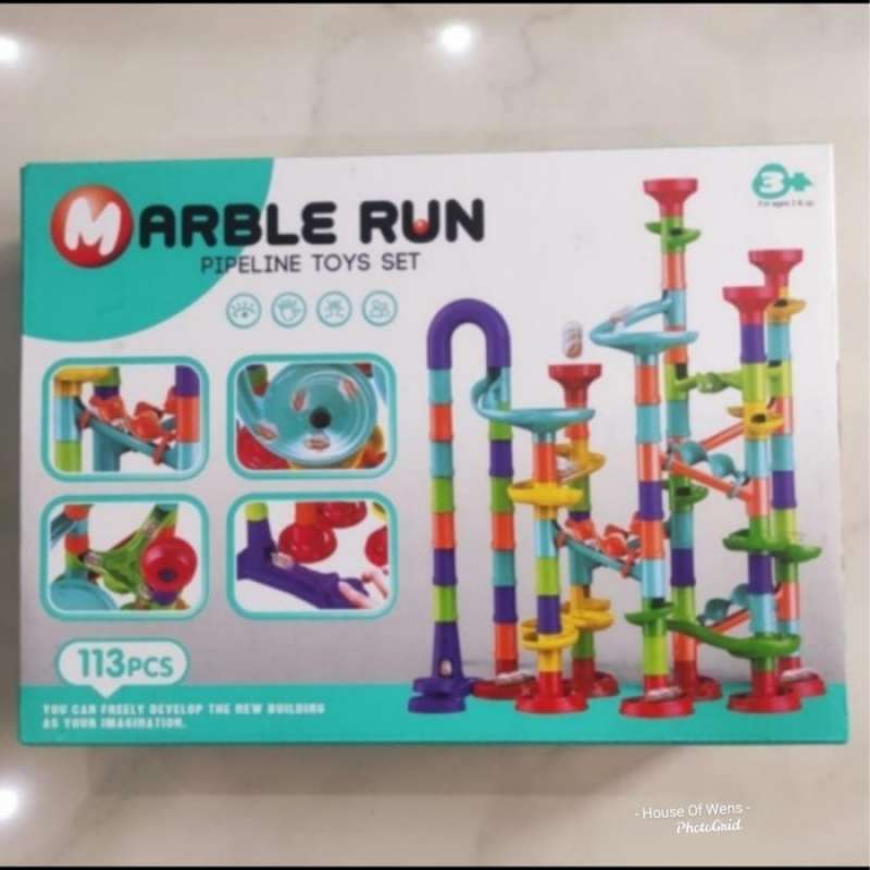 Promo MAINAN ANAK MARBLE RUN PIPELINE SET MAINAN ANAK 113 PCS Diskon