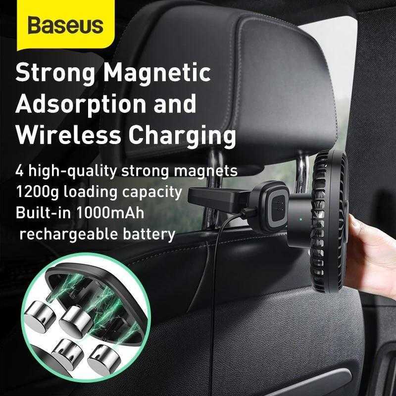 Jual Baseus Magnetic Rear Set Fan Car Mount Kipas Angin Di Seller ...