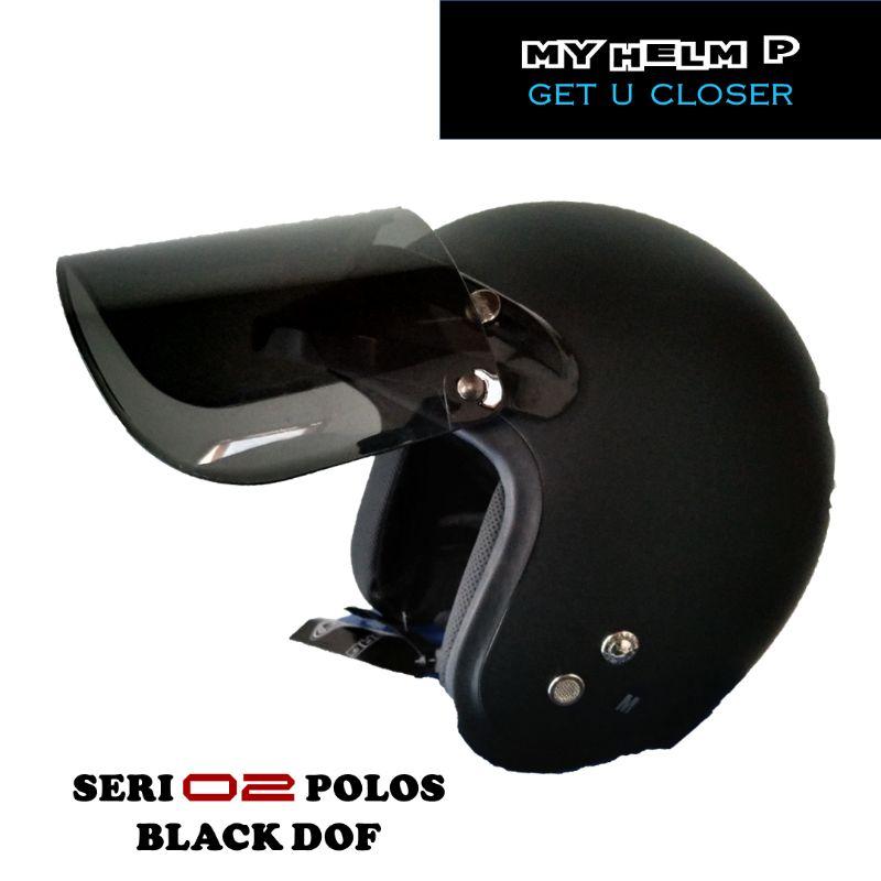 Jual My Helm Premium Dag Model Bogo Retro Seri 02 Polos