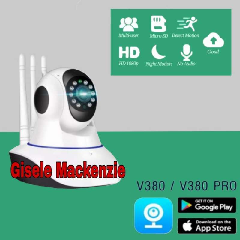 Promo Tahun ini aja kak ip cam baby 3 antena night vision apk v380