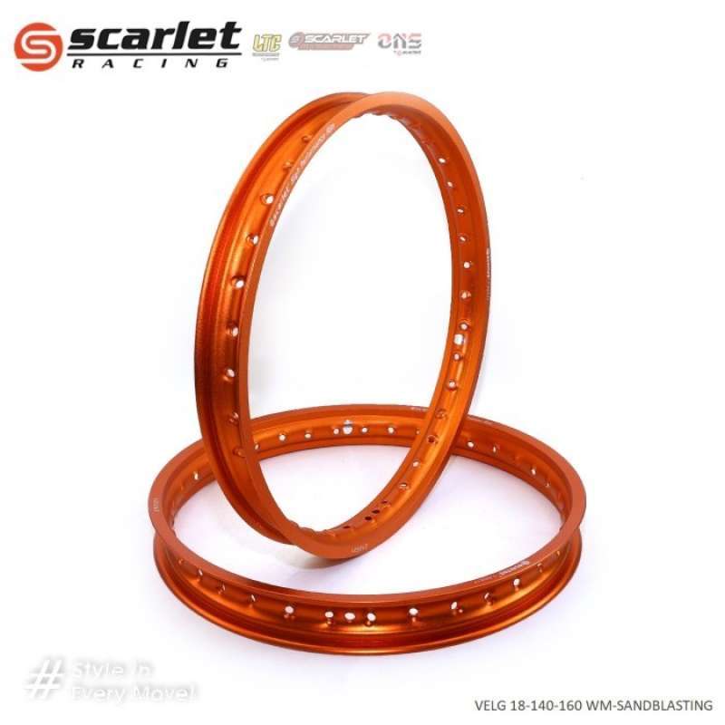 Promo Scarlet Racing - Velg Pelek Rim Alloy Ring 18 140 160 WM WR Shape ...