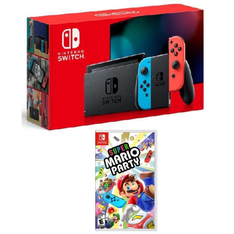 Jual Nintendo Switch Neon Super Mario Party di Seller Silvanna Kapuk