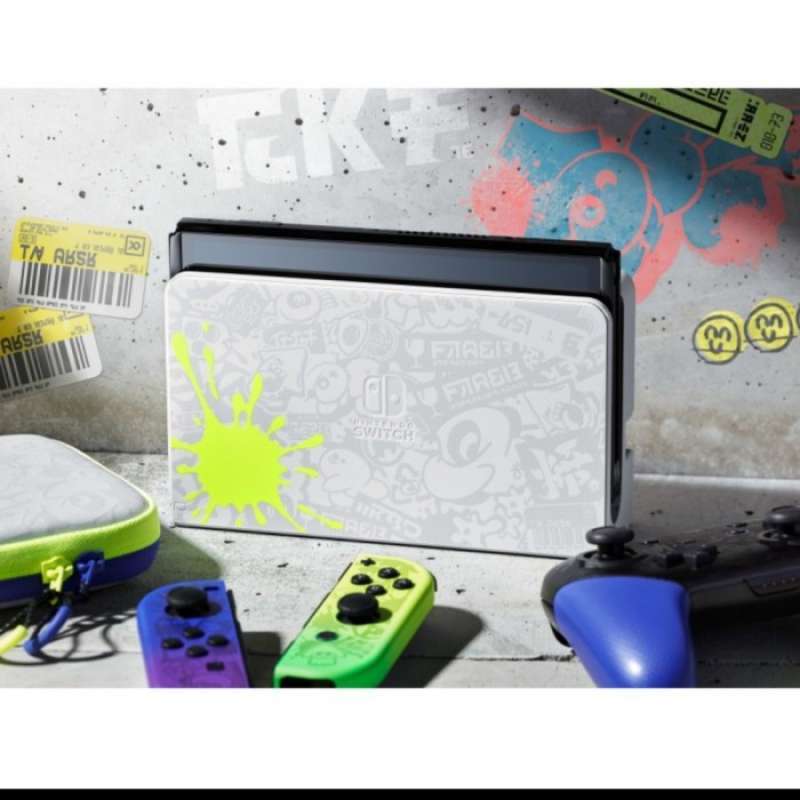 Jual Nintendo Switch Oled Splatoon 3 Edition Free Pro Controller Di ...