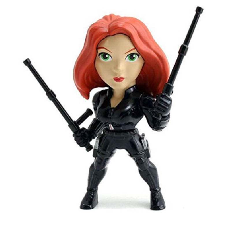Funko 97680 MARVEL - Jada Metals Die Cast 4 Inch Civil War-Black Widow, Figura In Metallo Da 10 Cm