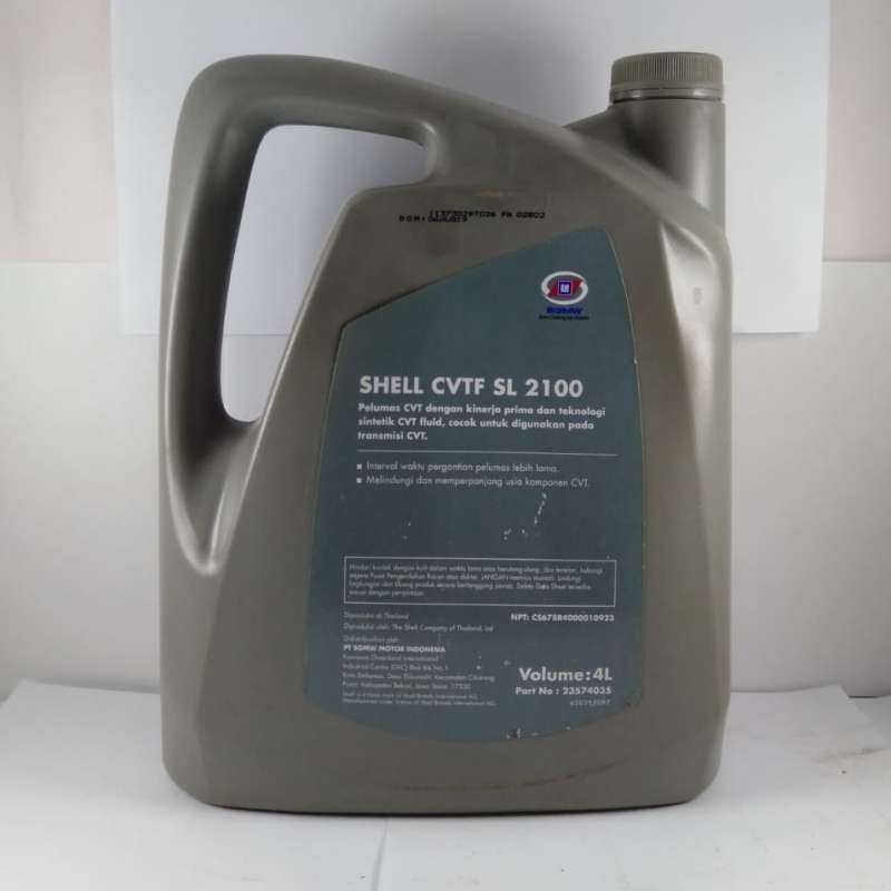 Jual Oli Transmisi Shell Cvtf Cvt Sl2100 Sgmw Synthetic - 4l Di Seller ...