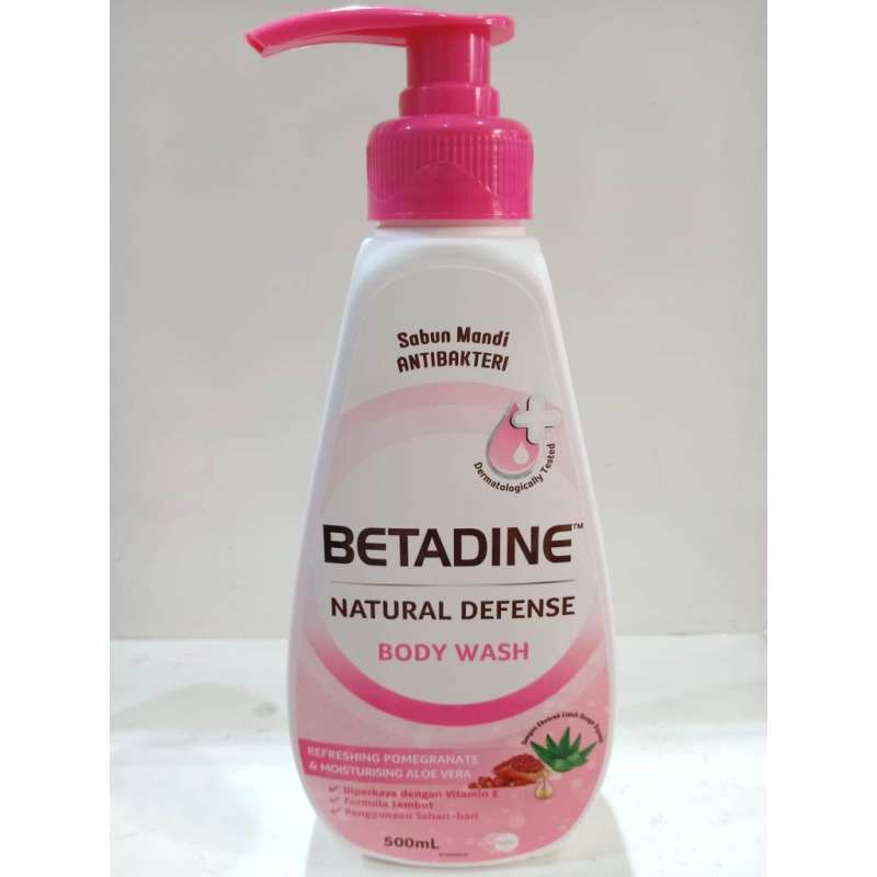 Jual BETADINE Natural Defense Body Wash Pump Manuka Honey