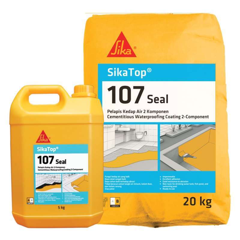 Promo Sika Top107 Seal Komponen Set A+b Pelapis Anti Bocor Dak Beton