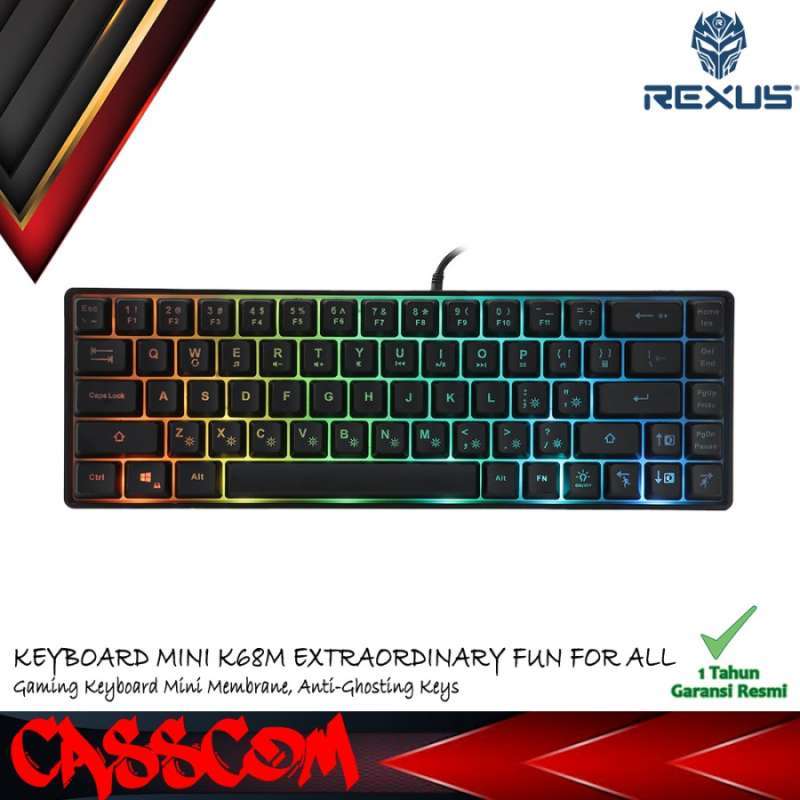 Jual Rexus Keyboard Gaming Mini Battlefire K68m Di Seller Casscom ...