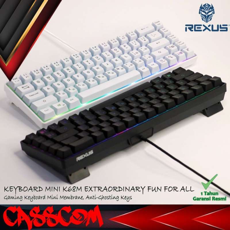 Jual Rexus Keyboard Gaming Mini Battlefire K68m Di Seller Casscom ...