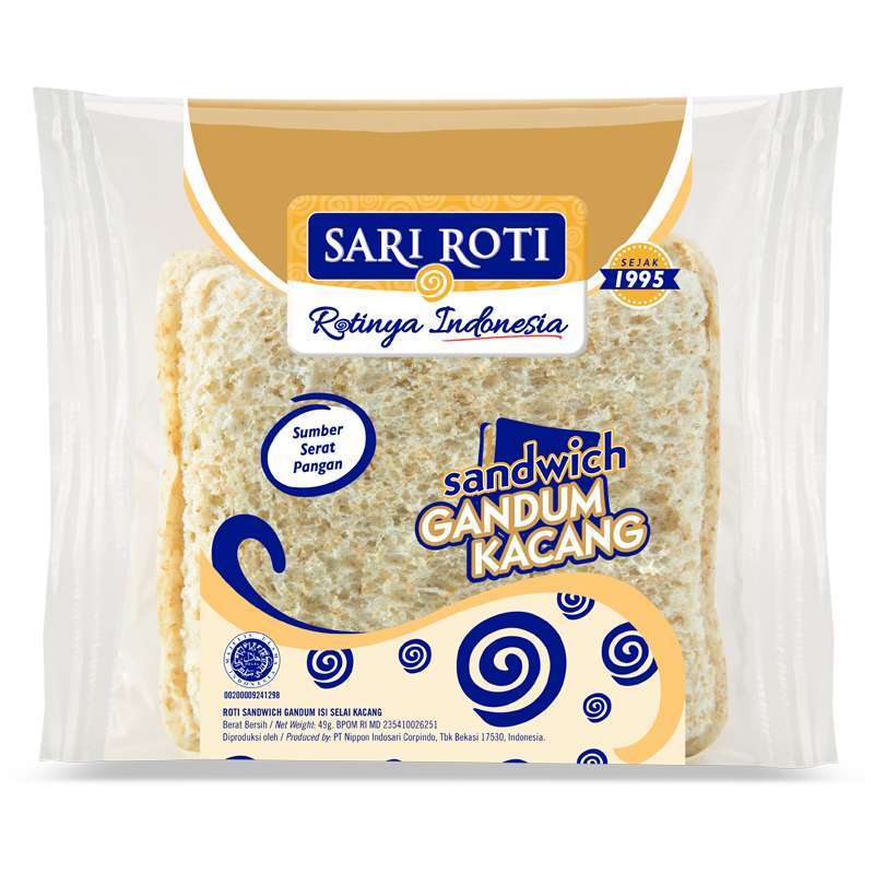 Jual Sari Roti Sandwich Gandum Kacang [40 g] di Seller Alfamart Click