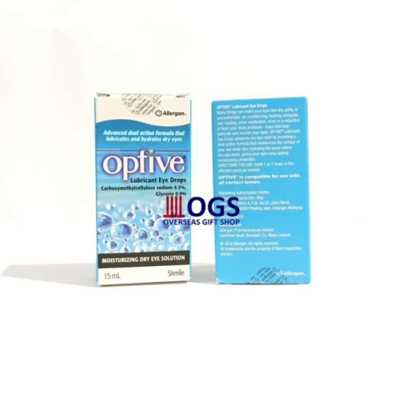 Promo Optive Lubricant Eye Drops 15 ml Untuk Mata Kering Iritasi Kotak ...