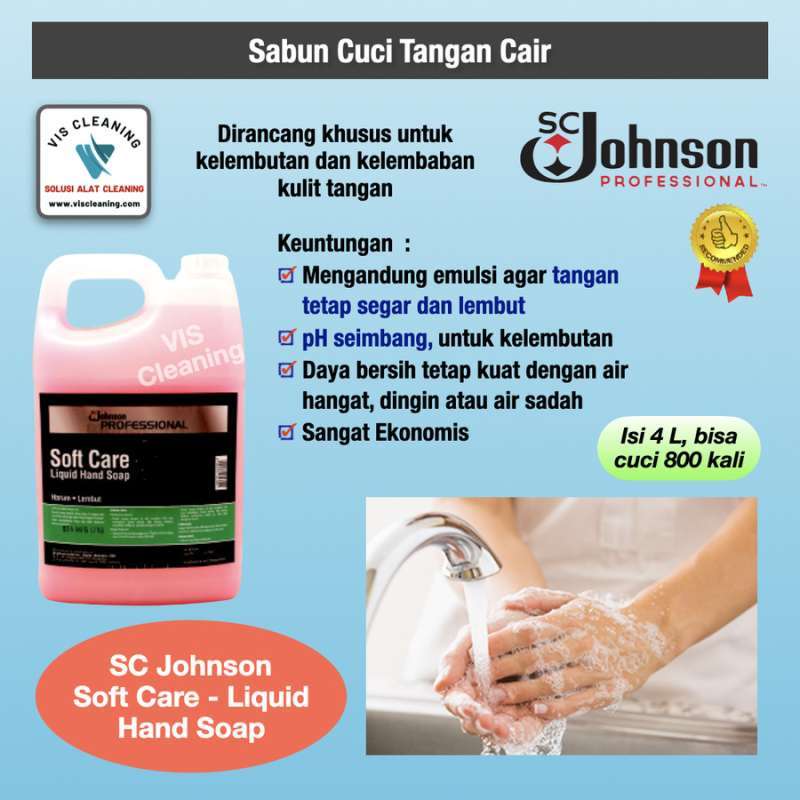 Jual SC Johnson Soft Care Liquid Hand Soap 4 L (Sabun Cuci Tangan) di