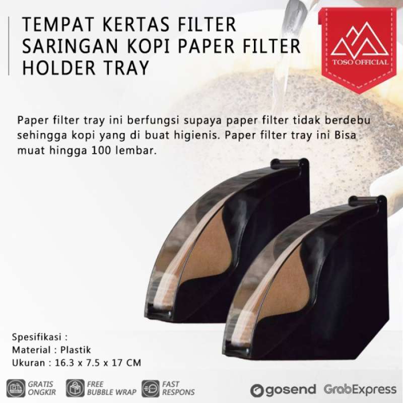 Jual V60 Coffee Paper Filter Holder Tray Tempat Kertas Filter Saringan