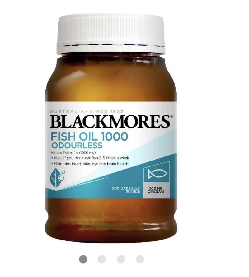 Promo Blackmores Fish Oil 1000 Odourless (200 capsules) expired 2024