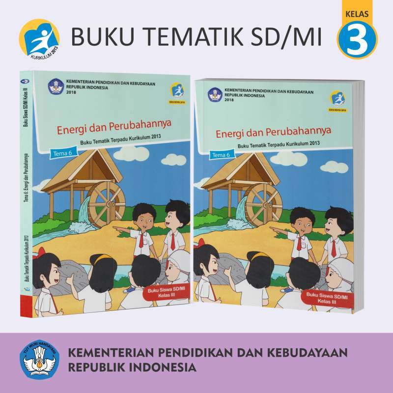 Jual Buku Tematik Kelas 3 /Buku Pelajaran SD Kelas 3 Dikbud K13 Edisi ...