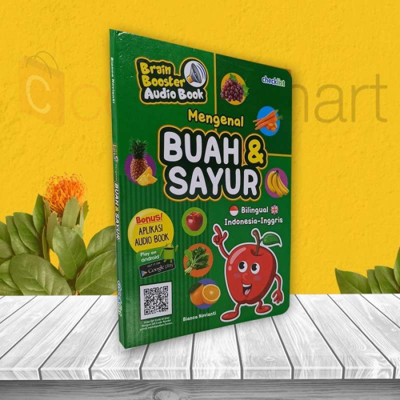Jual Buku Anak Mengenal Buah & Sayur Bilingual Indonesia-Bahasa Inggris