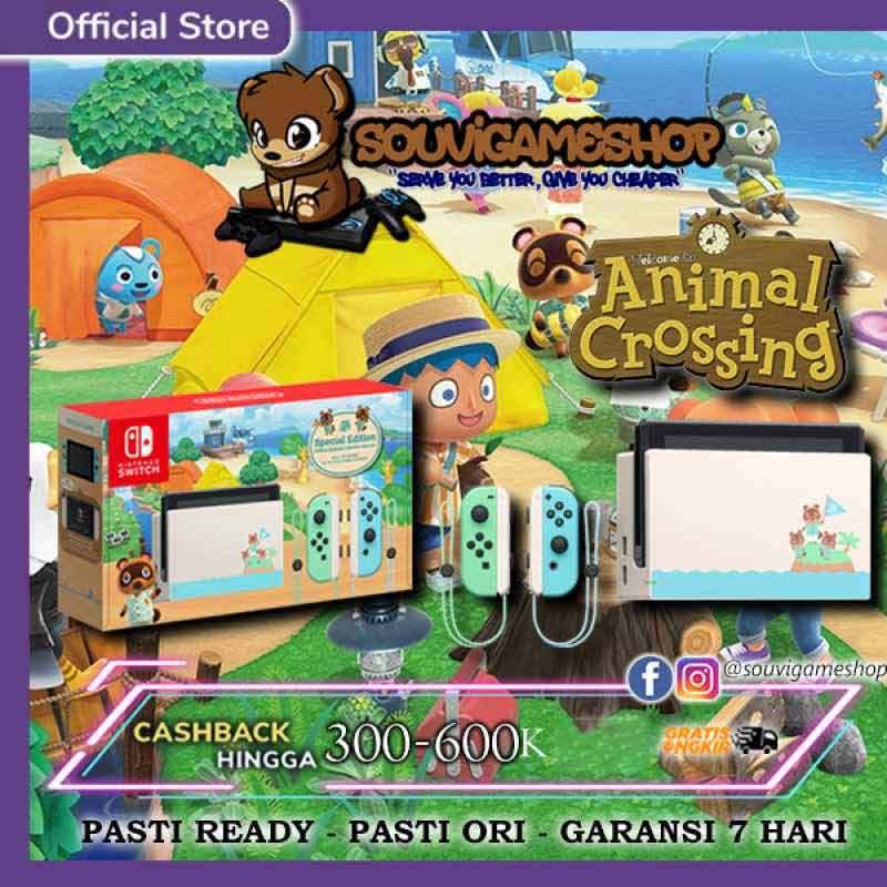 Jual CONSOLE NINTENDO SWITCH ANIMAL CROSSING NEW HORIZONS HAC SG di