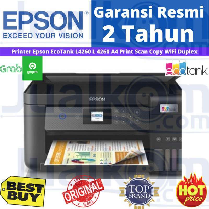 Promo Printer Epson EcoTank L4260 L 4260 A4 Print Scan Copy WiFi Duplex Diskon 18 di Seller