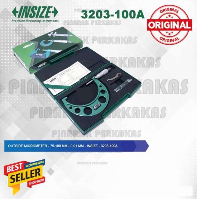 micromètre d'extérieur de 75 mm à 100 mm x 0.01 mm