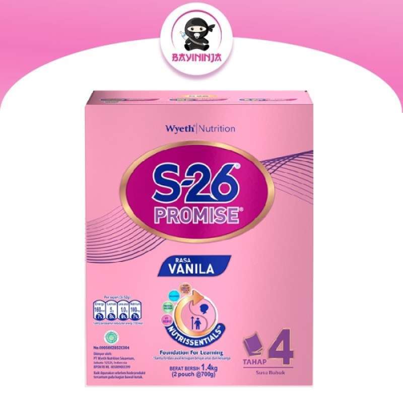Promo S26 Promise 4 Vanila Susu Box 1400 G Diskon 23% di Seller Andara ...