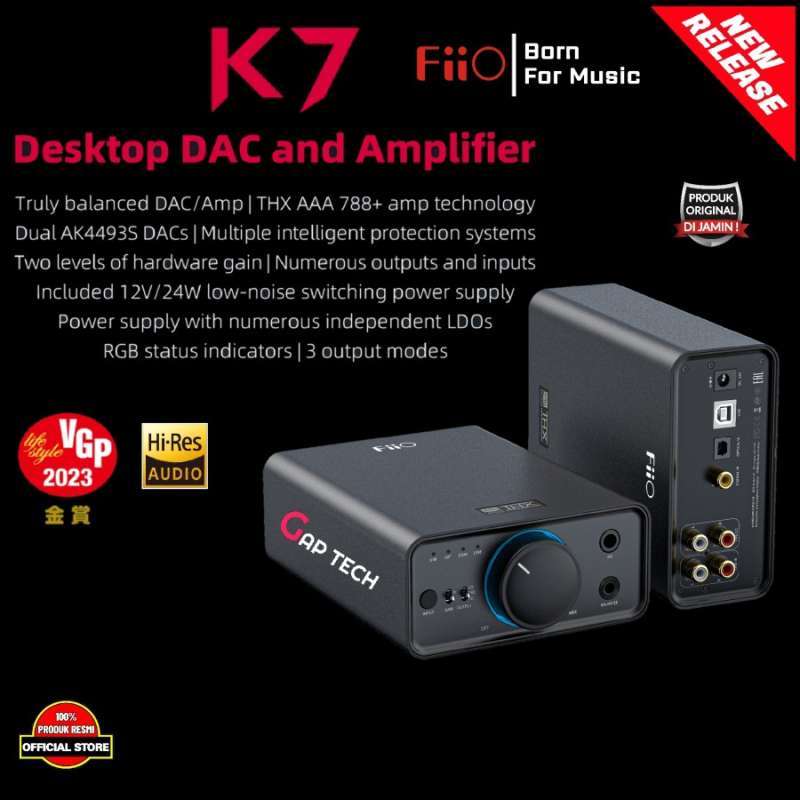Fiio Ft1 FiiO K7 Desktop DAC/Amp THX AAA 788+ Dual AK4493SEQ