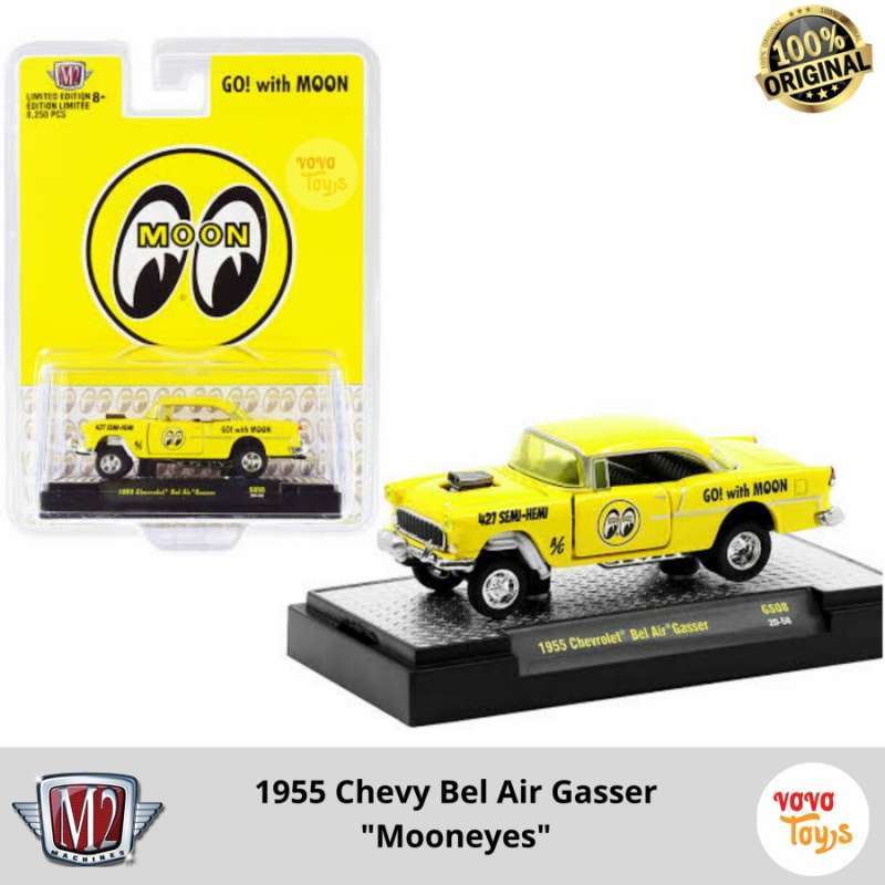 Promo M2 Diecast 1/64 1955 Chevy Bel Air Gasser Mooneyes Diskon 2 di Seller Vovo Toys Vovo