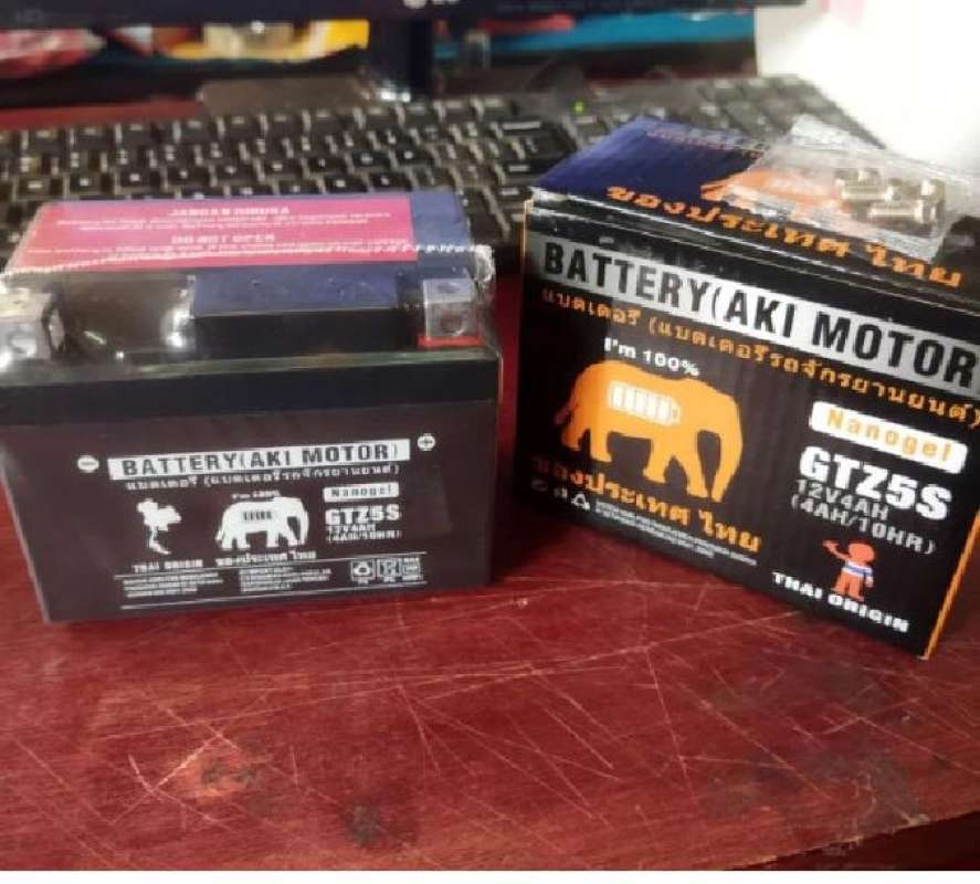 Jual Aki Accu Gajah Thailand Original 12v 4a Gtz5s Nano Gel Thai Origin