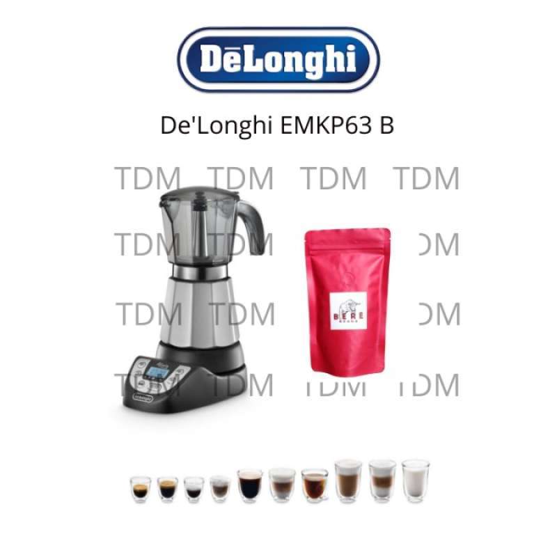 Jual Delonghi EMKP63.B Alicia Plus Moka Pot Coffee Maker EMKP 63 B di