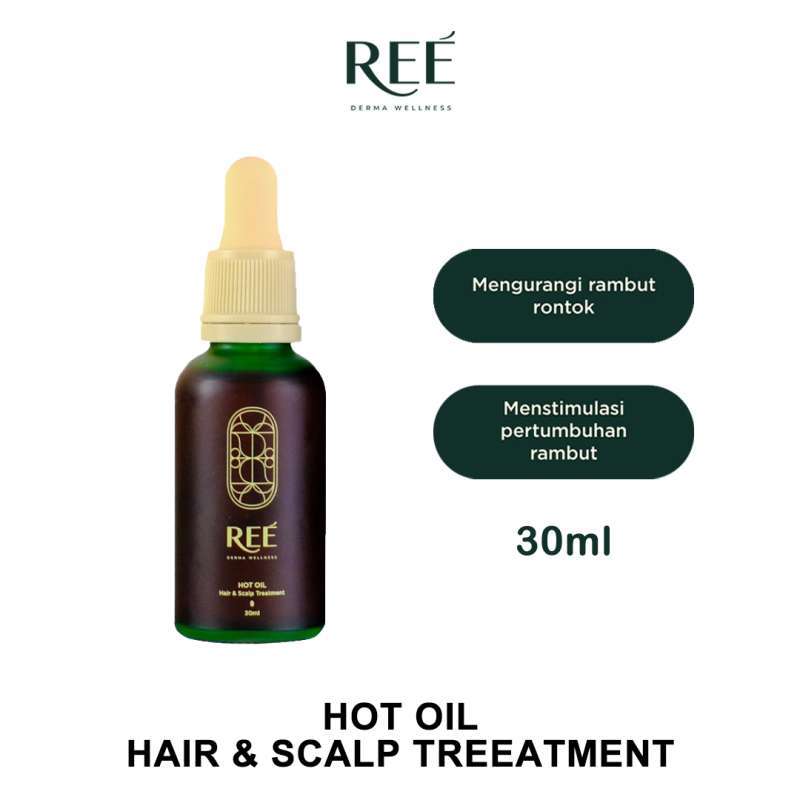 Jual REE DERMA WELLNESS HOT OIL 30ML HAIR & SCALP TREATMENT RAMBUT